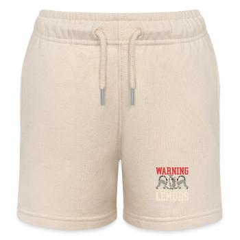 Lemur Ring-tailed lemurs Ringed Tail Lemure Gift - Kids Organic Sweat Shorts by Stanley/Stella - soft Ecru - Front