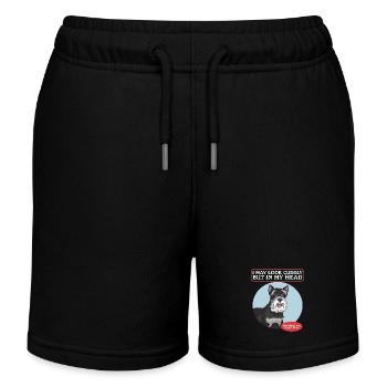 Schnauzer miniature propriétaire Schnauzer chien cadeau - Short de jogging enfant bio Stanley/Stella - noir - Devant