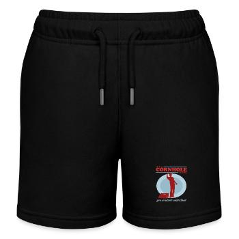 Cornhole Player Bean Bag Blind Hole Gift - Short de jogging enfant bio Stanley/Stella - noir - Devant