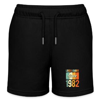 Légendaire depuis 1982 Retro Vintage Anniversaire - Short de jogging enfant bio Stanley/Stella - noir - Devant