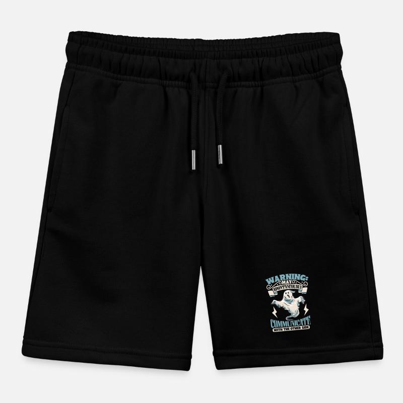 Communicate with Ghosts - Ghostbusters Kids Organic Sweat Shorts by Stanley/Stella