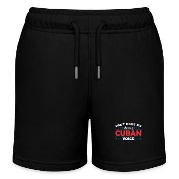 Zwingen Sie Mich Nicht, Meine Französische Stimme - Kinder Organic Joggingshorts Mini Bolter von Stanley/Stella - Schwarz - Vorne