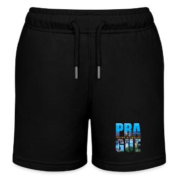 Prag Tschechien Souvenir - Kinder Organic Joggingshorts Mini Bolter von Stanley/Stella - Schwarz - Vorne