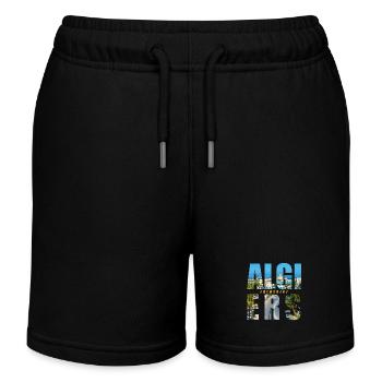 Algiers Algeria Souvenir - Kids Organic Sweat Shorts by Stanley/Stella - black - Front