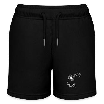 Schöne Pusteblume Löwenzahn Dandelion - Kinder Organic Joggingshorts Mini Bolter von Stanley/Stella - Schwarz - Vorne