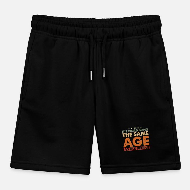 Birthday Alter It's Weird Being The Same Age Kids Organic Sweat Shorts by Stanley/Stella