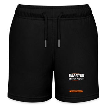 Der Schlafende Beamte - Kinder Organic Joggingshorts Mini Bolter von Stanley/Stella - Schwarz - Vorne
