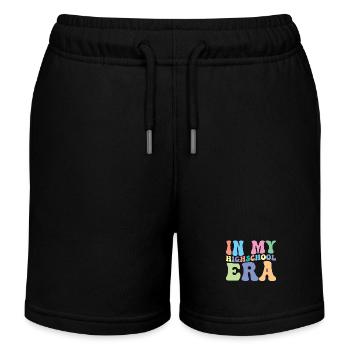 Lycéen Retro Groovy Étudiant - Short de jogging enfant bio Stanley/Stella - noir - Devant