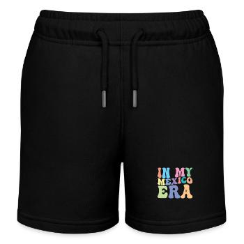 Mexico Retro Groovy - Kids Organic Sweat Shorts by Stanley/Stella - black - Front