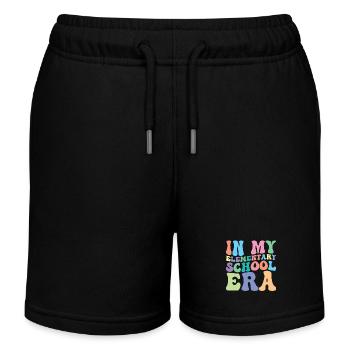 Élève de l’école primaire Retro Groovy - Short de jogging enfant bio Stanley/Stella - noir - Devant