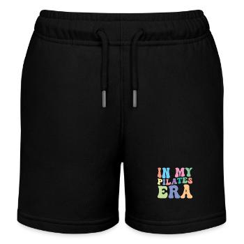 Pilates Retro Groovy Dans Le Mien - Short de jogging enfant bio Stanley/Stella - noir - Devant