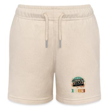 Original 1983 Vintage Retro Geburtstag - Kinder Organic Joggingshorts Mini Bolter von Stanley/Stella - Natur - Vorne