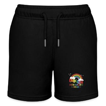 Erstklässler lange im Kindergarten 2024 Geschenk - Kinder Organic Joggingshorts Mini Bolter von Stanley/Stella - Schwarz - Vorne