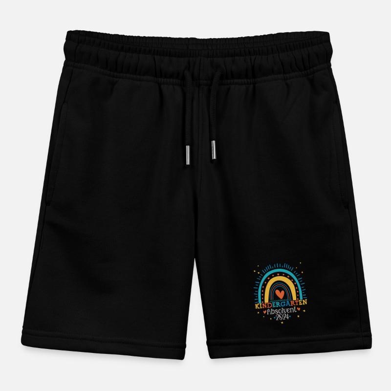 Kindergarten Absolvent 2024 Regenbogen Einschulung Kinder Organic Joggingshorts Mini Bolter von Stanley/Stella