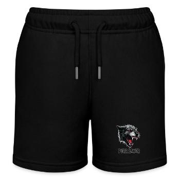 Demon Black cat, Purr Later - Kids Organic Sweat Shorts by Stanley/Stella - black - Front
