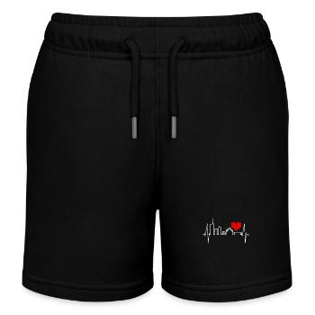 Mailand Skyline Italien Herzschlag Fan Love Milano - Kinder Organic Joggingshorts Mini Bolter von Stanley/Stella - Schwarz - Vorne