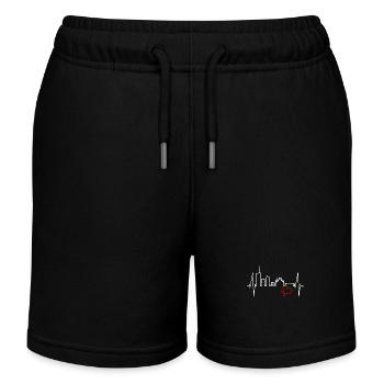 Mailand Skyline Italien Herzschlag Fan Love Milano - Kinder Organic Joggingshorts Mini Bolter von Stanley/Stella - Schwarz - Vorne