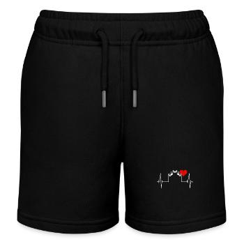 Mailand Skyline Italien Herzschlag Fan Love Milano - Kinder Organic Joggingshorts Mini Bolter von Stanley/Stella - Schwarz - Vorne