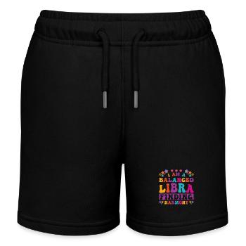 Personnalité du zodiaque Balance Groovy Cool Idée de la Balance - Short de jogging enfant bio Stanley/Stella - noir - Devant