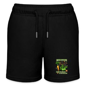Karotte, Mohrrübe, Limette lustiger Spruch, Pun - Kinder Organic Joggingshorts Mini Bolter von Stanley/Stella - Schwarz - Vorne