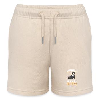 Aussie Glitter - Kids Organic Sweat Shorts by Stanley/Stella - soft Ecru - Front