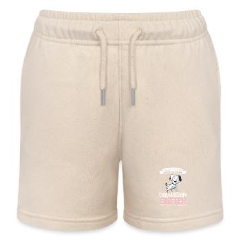 Dalmatian Glitter - Kids Organic Sweat Shorts by Stanley/Stella - soft Ecru - Front