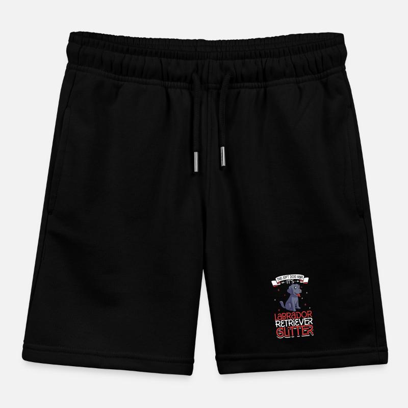Labrador Retriever Glitzer Kinder Organic Joggingshorts Mini Bolter von Stanley/Stella