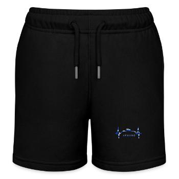 Athènes Skyline Heartbeat Grèce Acropole - Short de jogging enfant bio Stanley/Stella - noir - Devant