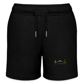 Athènes Skyline Heartbeat Grèce Acropole - Short de jogging enfant bio Stanley/Stella - noir - Devant