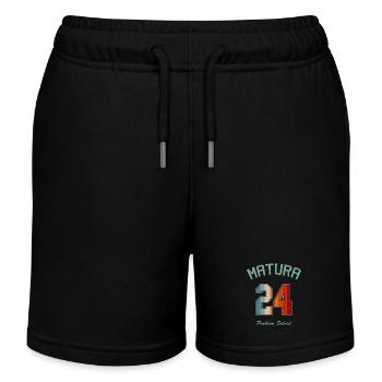 Matura 2024 Maturanten Matura Abschluss Geschenk - Kinder Organic Joggingshorts Mini Bolter von Stanley/Stella - Schwarz - Vorne