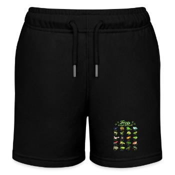 Frogs of the World - Frog - Kids Organic Sweat Shorts by Stanley/Stella - black - Front