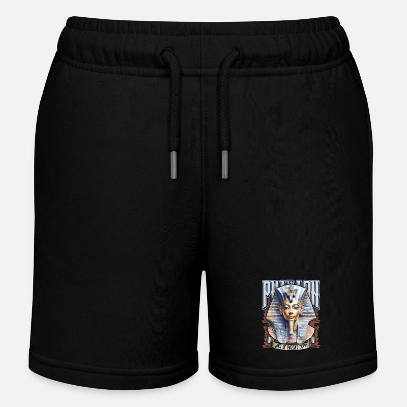 Pharaon égyptien, Tut-Ench-Amon, égyptien - Short de jogging enfant bio Stanley/Stella - noir