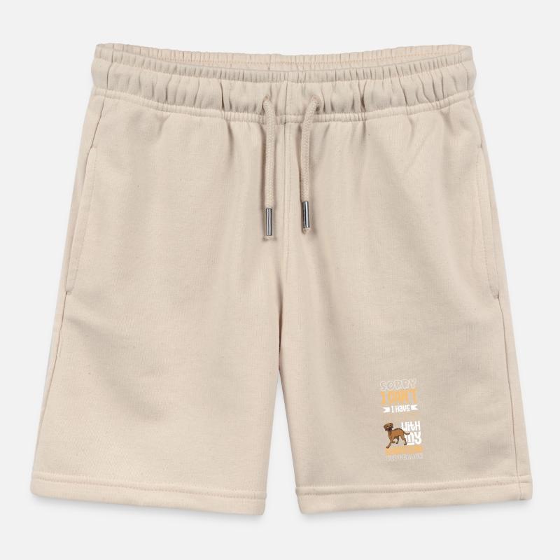 Plans avec mon Rhodesian Ridgeback Short de jogging enfant bio Stanley/Stella