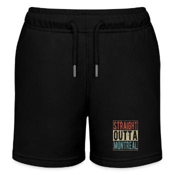 Straight outta Montreal - Kids Organic Sweat Shorts by Stanley/Stella - black - Front
