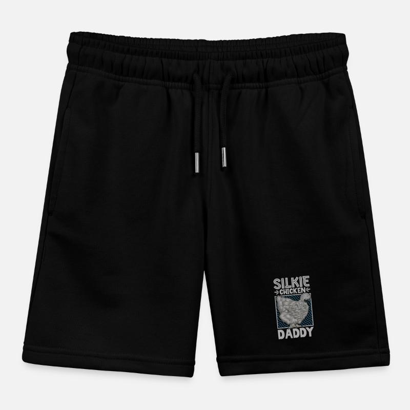Silky Chicken Dad Kids Organic Sweat Shorts by Stanley/Stella