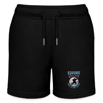 Square Dancing Where Life Comes Couple Dance Lover - Kids Organic Sweat Shorts by Stanley/Stella - black - Front