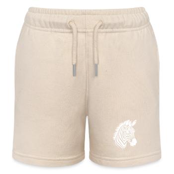 Zebra Elegant mit schönem Streifenmuster - Kinder Organic Joggingshorts Mini Bolter von Stanley/Stella - Natur - Vorne