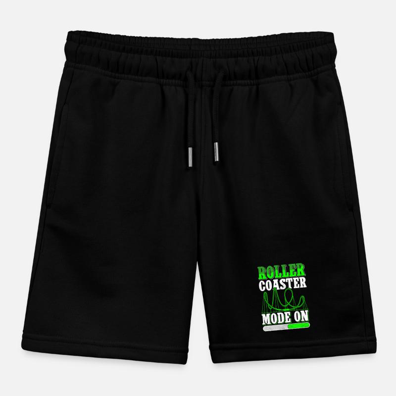 Roller Coaster Roller Coaster Gift Kids Organic Sweat Shorts by Stanley/Stella