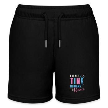 Dance Moves I Teach Tiny Humans To Loves Dancing - Kinder Organic Joggingshorts Mini Bolter von Stanley/Stella - Schwarz - Vorne