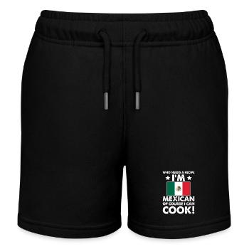 cuisine mexicaine cuisinier chef je suis mexicain bien sûr que je - Short de jogging enfant bio Stanley/Stella - noir - Devant