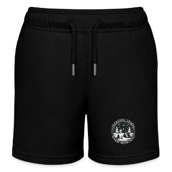 Camper Camp d’hiver Tente Camping - Short de jogging enfant bio Stanley/Stella - noir - Devant