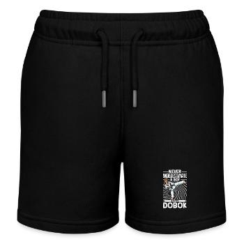 Ne sous-estimez jamais un garçon dans le Hapkido - Short de jogging enfant bio Stanley/Stella - noir - Devant