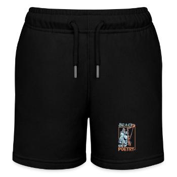 Wikinger Gott der Poesie Bragi - Kinder Organic Joggingshorts Mini Bolter von Stanley/Stella - Schwarz - Vorne