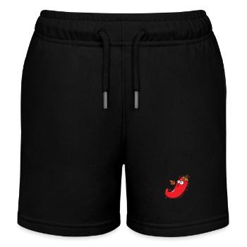 Piment Chaleur Épice Chaleur Degré de piquant - Short de jogging enfant bio Stanley/Stella - noir - Devant