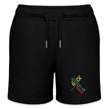 Reggae Musik Rastafari Jamaika - Kinder Organic Joggingshorts Mini Bolter von Stanley/Stella - Schwarz - Vorne
