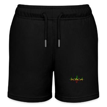 Reggae Musik Rastafari Jamaika - Kinder Organic Joggingshorts Mini Bolter von Stanley/Stella - Schwarz - Vorne