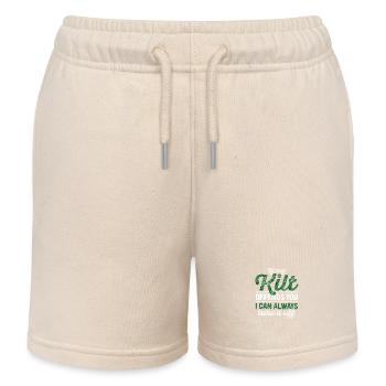 If my kilt offends you, I can take it away at any time. - Kids Organic Sweat Shorts by Stanley/Stella - soft Ecru - Front