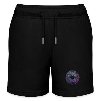 Vinyl Schallplatte geschenk Für DJ Vintage - Kinder Organic Joggingshorts Mini Bolter von Stanley/Stella - Schwarz - Vorne