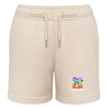 Einhorn - Tang Soo Do Schwarzer Gürtel - Kinder Organic Joggingshorts Mini Bolter von Stanley/Stella - Natur - Vorne