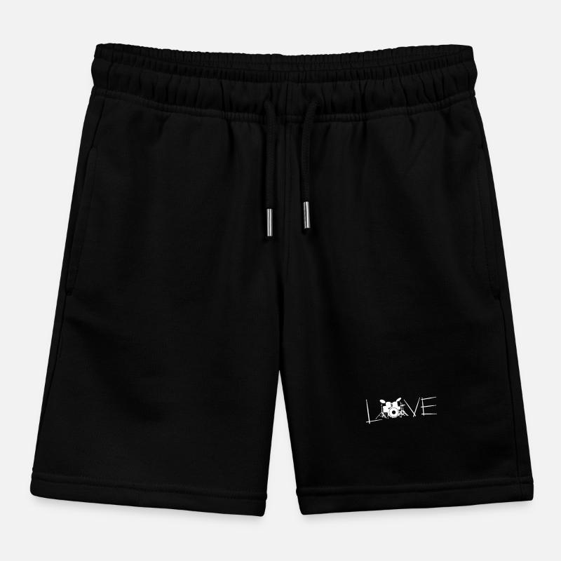 Drummer Drummer Drum Gift Kids Organic Sweat Shorts by Stanley/Stella